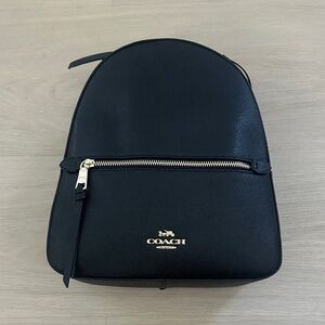 Coach Black Backpack with Gold Details